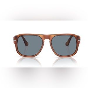 Persol Jean Sunglasses 3310-S Terra di Siena - Retro Tort Aviator Sunnies